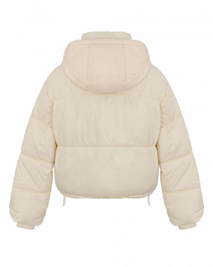 Short down jacket with hood ivory 240909/2 #RU#  240909/2 № 2