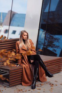 Ginger suede trench with lining 170005 #RU#  170005 № 3