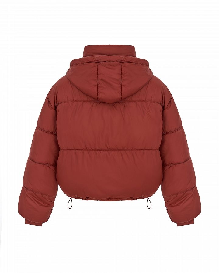 Short down jacket with hood burgundy 240909/4 #RU#  240909/4 № 2