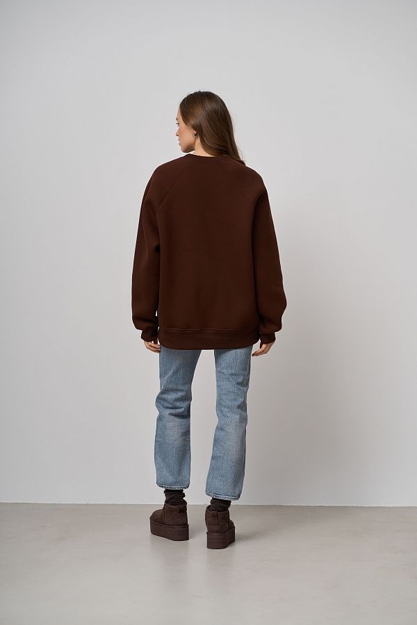 Brown sweatshirt with print SV01/4 #RU#  SV01/4 № 3