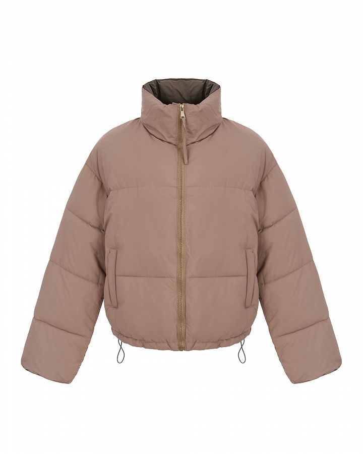 Short two-sided down jacket beige 240903/3 #RU#  240903/3 № 1