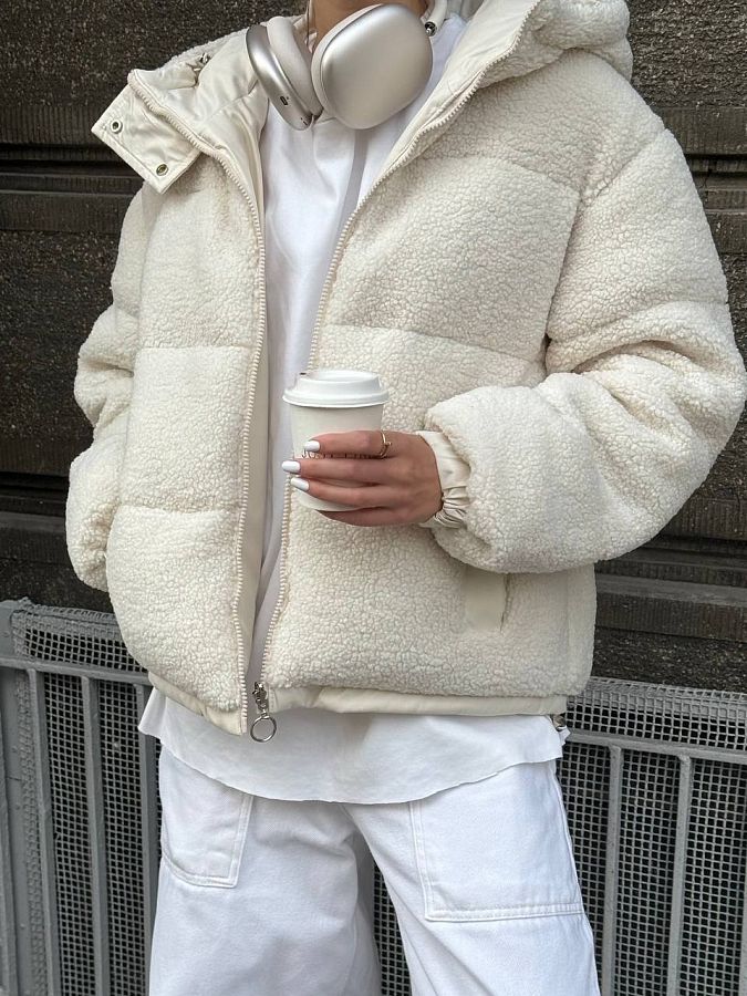 Ivory down jacket Teddy  240902/1 #RU#  240902/1 № 1