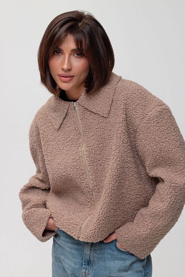 Cappuccino fur jacket SHB02 #RU#  SHB02 № 4
