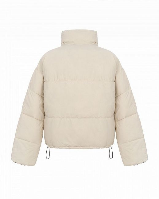 Short two-sided down jacket ivory - №2