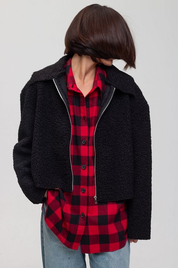 Black fur jacket SHB04 #RU#  SHB04 № 3