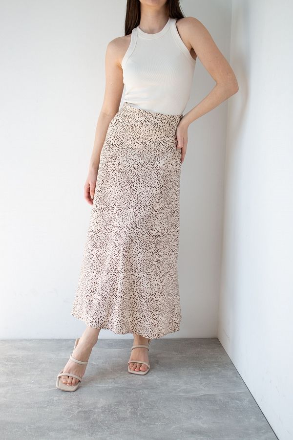 Skirt maxi beige B0123/1 #RU# Spódnica maxi w kolorze beżowym B0123/1 № 2