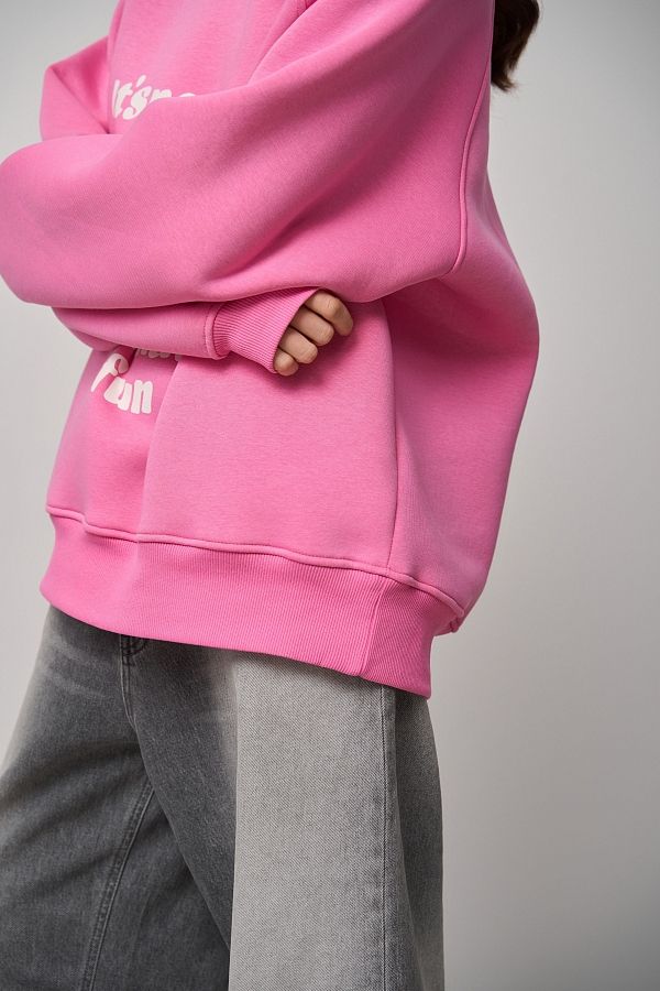 Pink sweatshirt with print SV01/1 #RU#  SV01/1 № 3