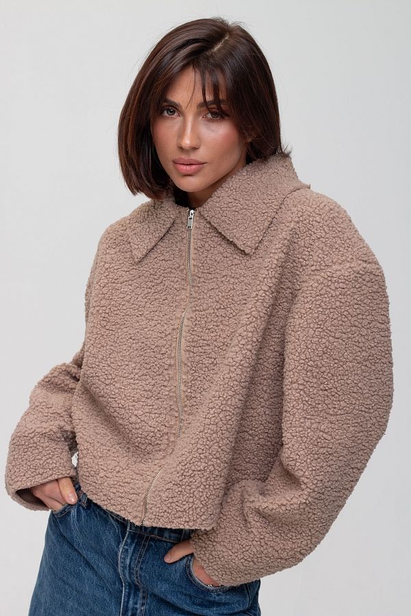 Cappuccino fur jacket SHB02 #RU#  SHB02 № 1