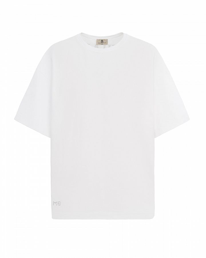 T-shirt with rhinestones white FB202411/1 #RU#  FB202411/1 № 4