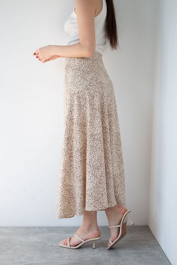 Skirt maxi beige B0123/1 #RU# Spódnica maxi w kolorze beżowym B0123/1 № 3