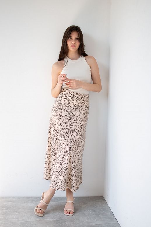 Skirt maxi beige