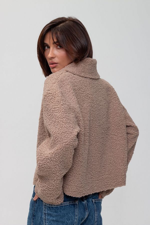 Cappuccino fur jacket SHB02 #RU#  SHB02 № 2