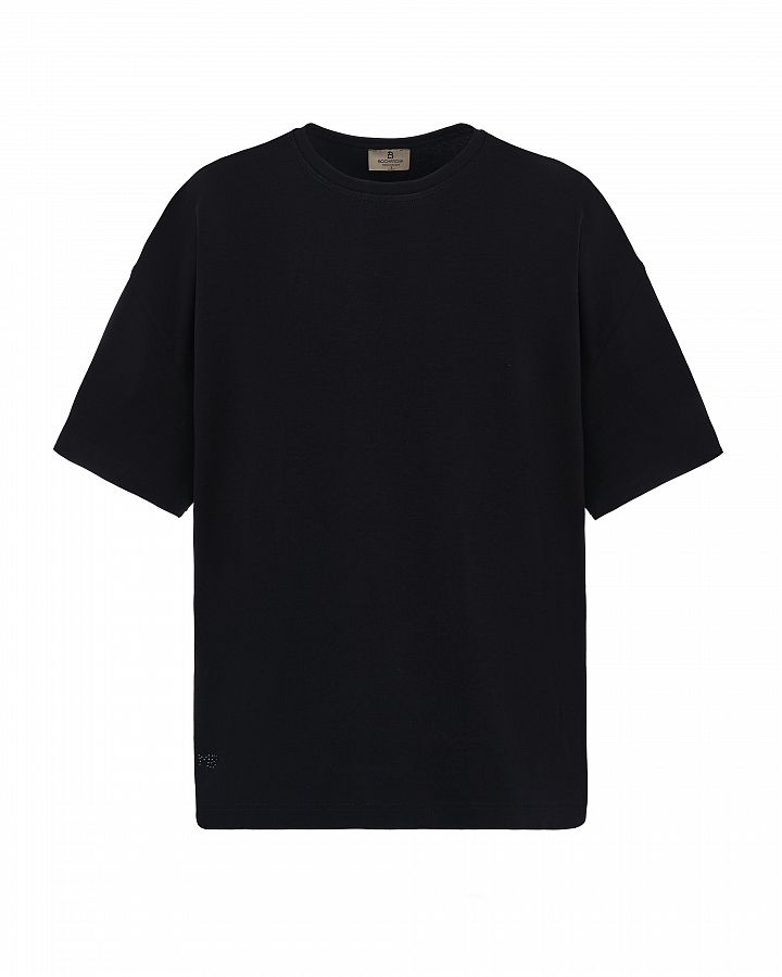 T-shirt with rhinestones black FB202411/2 #RU#  FB202411/2 № 4