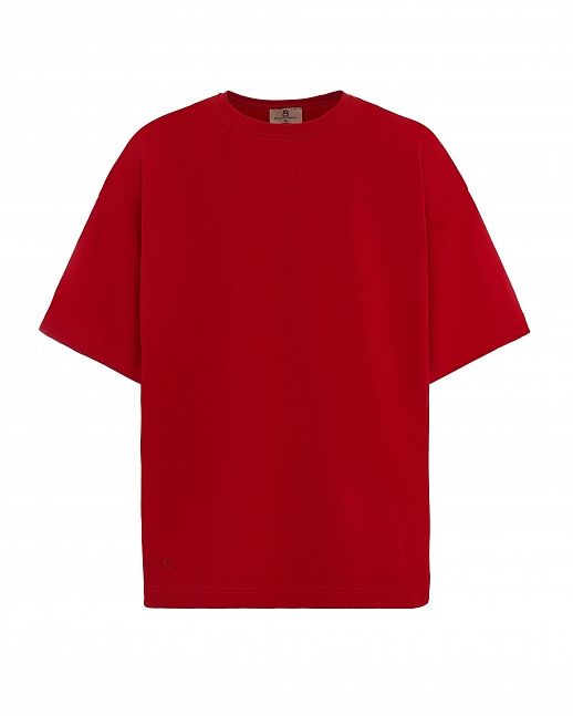 T-shirt with rhinestones red