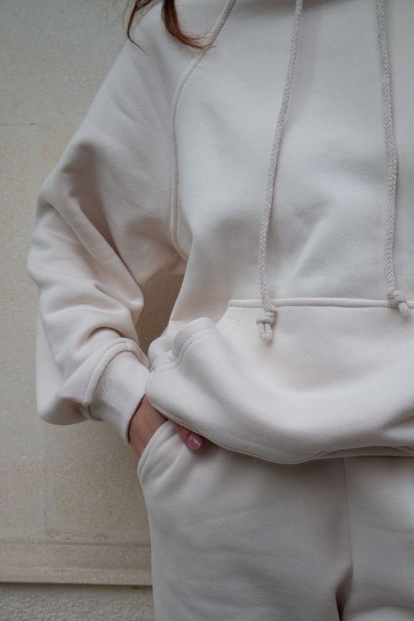 Ivory suit insulated with fleece H0123/5 #RU# Kombinezon sportowy ocieplany na mlecznym polarku H0123/5 № 2