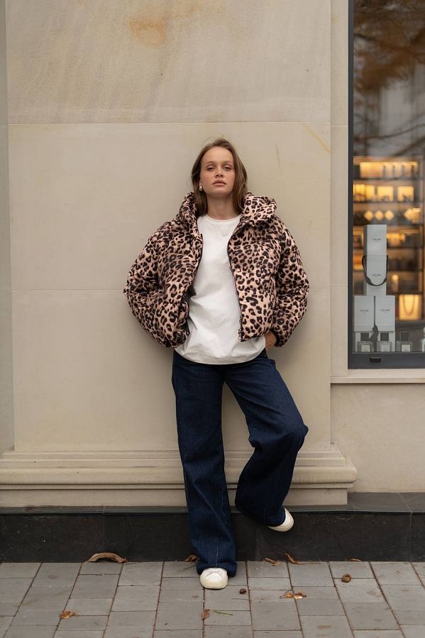 Down jacket with leopard pattern 240901/2 #RU#  240901/2 № 3