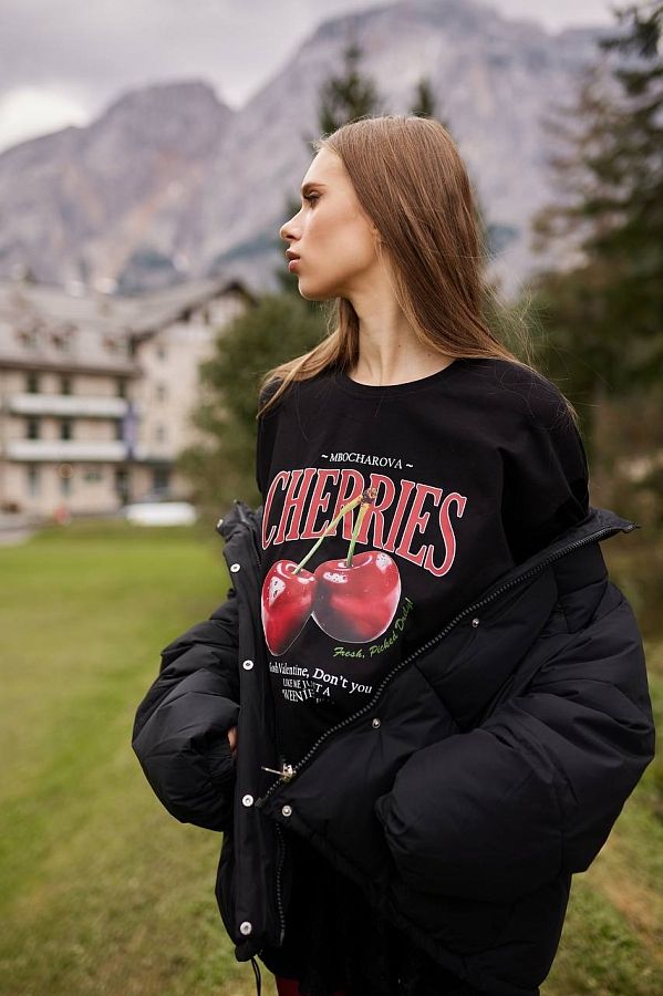 Longsleev Cherry black  1545/2 #RU#  1545/2 № 1