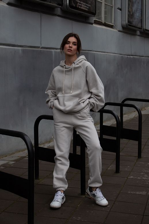 Grey suit insulated with fleece - №2